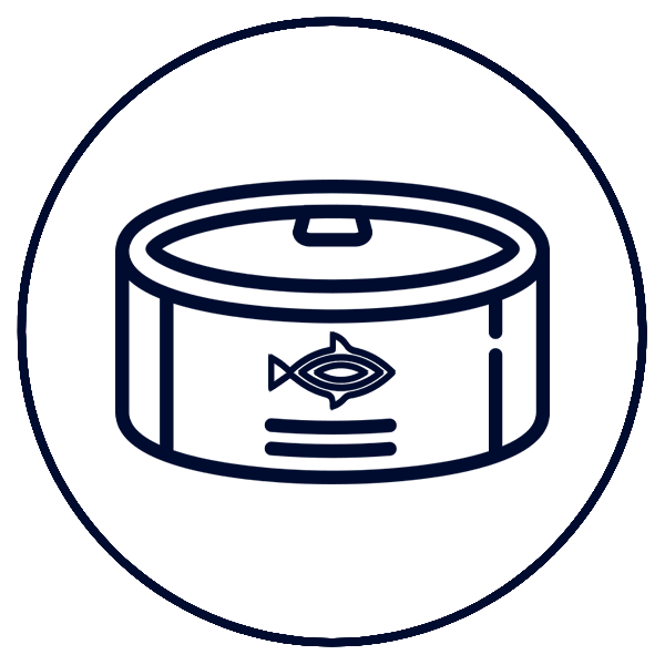 Icono de producción y envasado